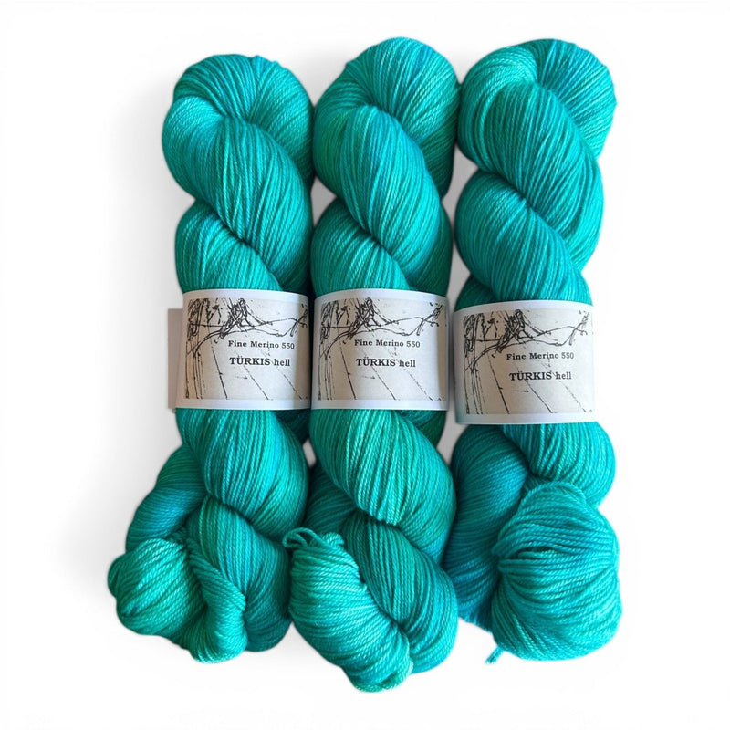 Atelier Franziska Uhl FINE MERINO 550 - BONIFAKTUR - TÜRKIS hell - Atelier Franziska Uhl FINE MERINO 550