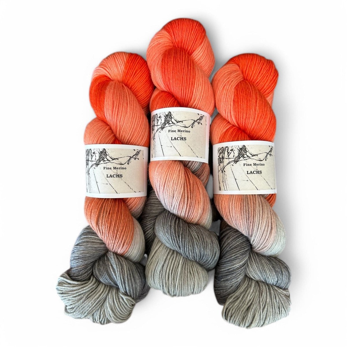 Atelier Franziska Uhl Fine Merino Sock - BONIFAKTUR - Lachs - Atelier Franziska Uhl Atelier Franziska Uhl Fine Merino Sock Lachs