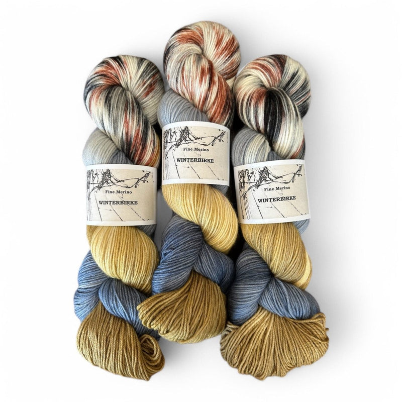 Atelier Franziska Uhl Fine Merino Sock - BONIFAKTUR - Winterbirke - Atelier Franziska Uhl Atelier Franziska Uhl Fine Merino Sock Winterbirke
