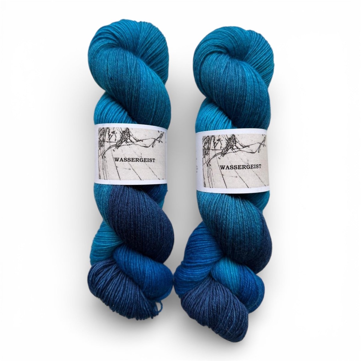 Atelier Franziska Uhl Handgefärbte Sockenwolle - BONIFAKTUR - Wassergeist - Atelier Franziska Uhl Handgefärbte Sockenwolle