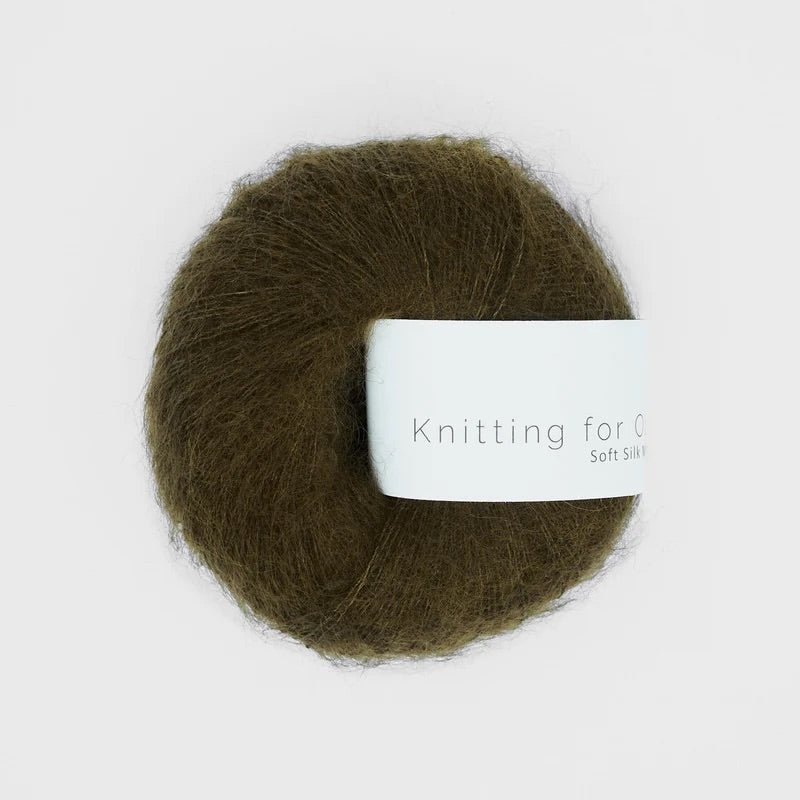 Knitting for Olive SOFT SILK MOHAIR - BONIFAKTUR - Olive Brown - Knitting for Olive SOFT SILK MOHAIR
