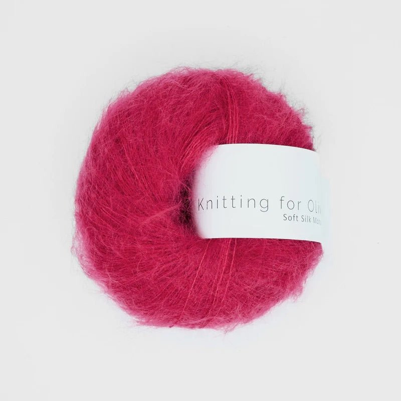 Knitting for Olive SOFT SILK MOHAIR - BONIFAKTUR - Raspberry Red - Knitting for Olive SOFT SILK MOHAIR