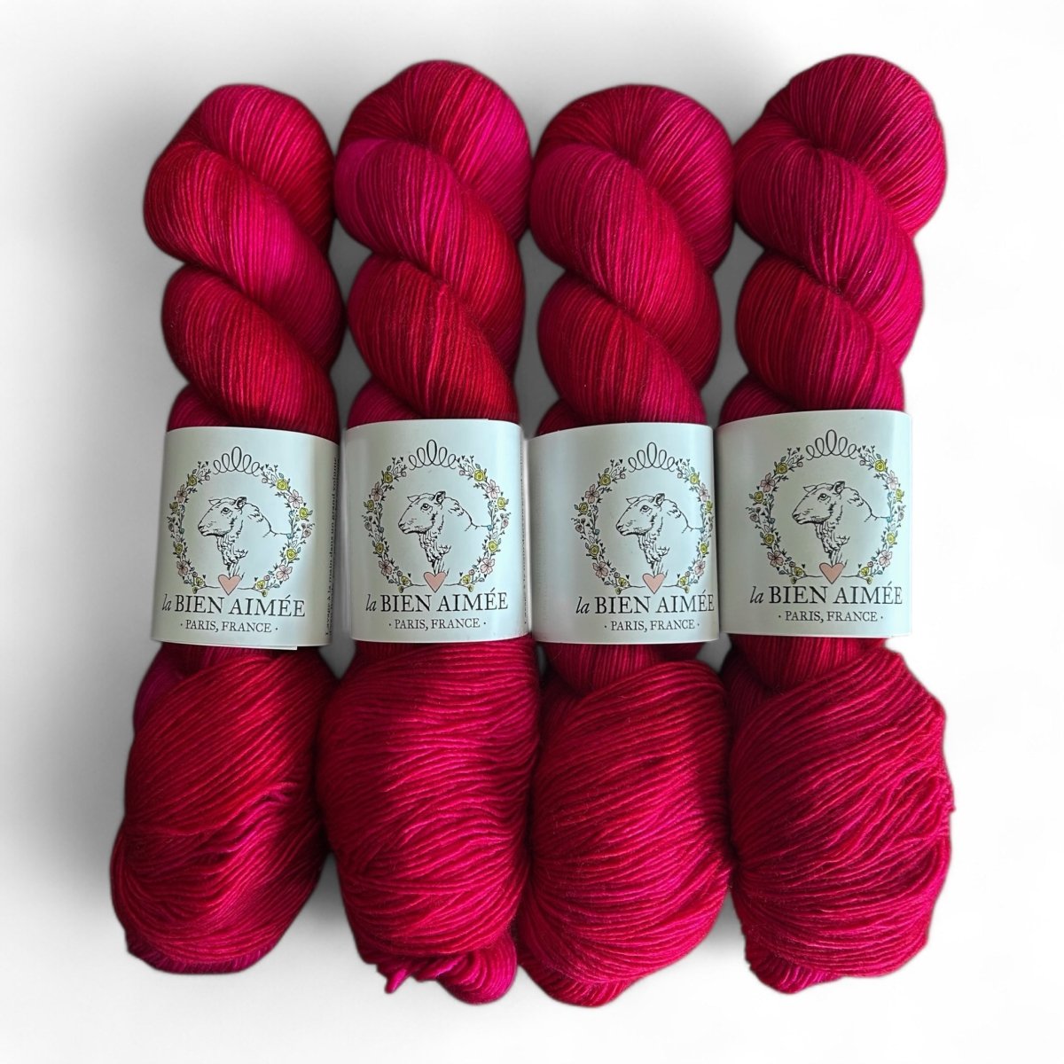 La Bien Aimee Merino Singles - BONIFAKTUR - Aimée’s Flashy Lipstick - La Bien Aimee Merino Singles