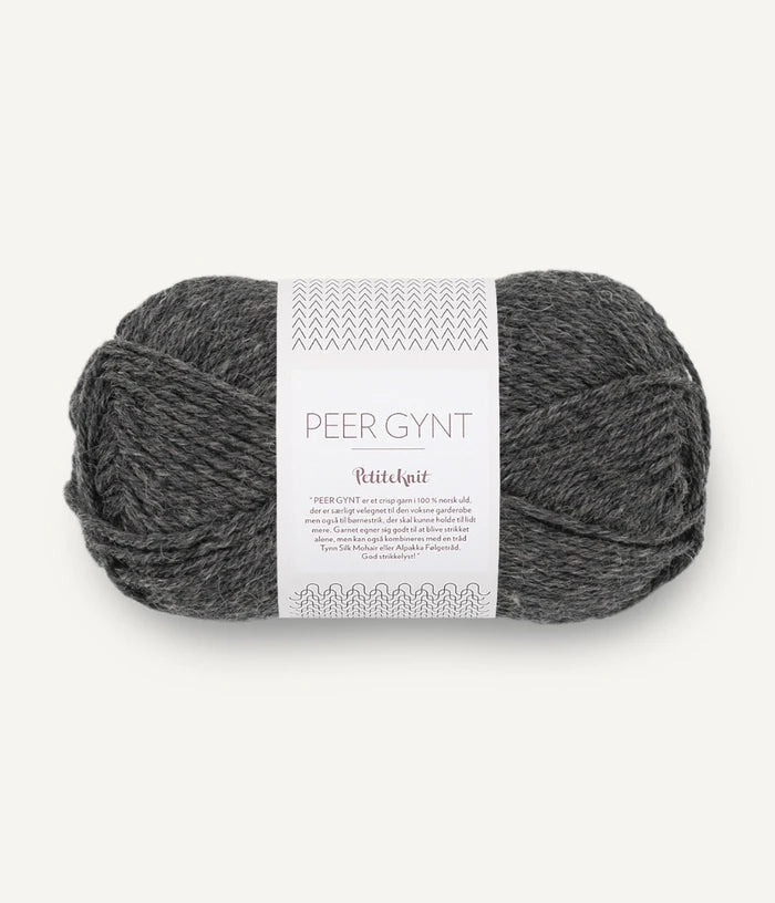 Sandnes PEER GYNT / PEER GYNT BY PETITEKNIT - BONIFAKTUR - 1065 Charcoal Melange / PetiteKnit - Sandnes PEER GYNT / PEER GYNT BY PETITEKNIT