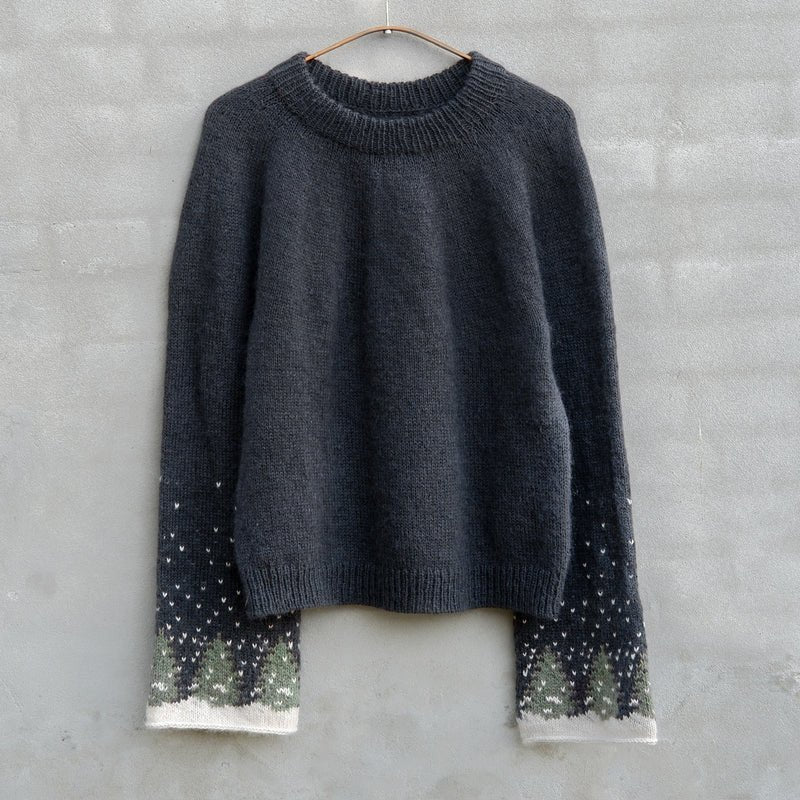 Snow Sweater - Erwachsene – Strickanleitung & Garnpaket - BONIFAKTUR - Kleinste - Snow Sweater - Erwachsene – Strickanleitung & Garnpaket