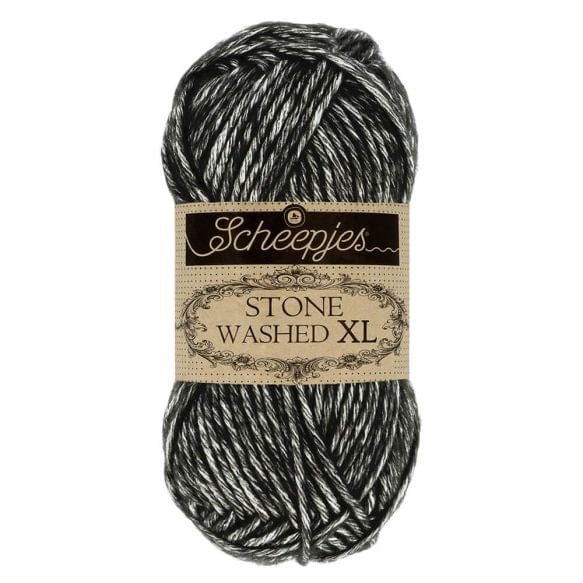 Scheepjes Stone Washed XL - BONIFAKTUR - 843 Black Onyx - Scheepjes Stone Washed XL - BONIFAKTUR