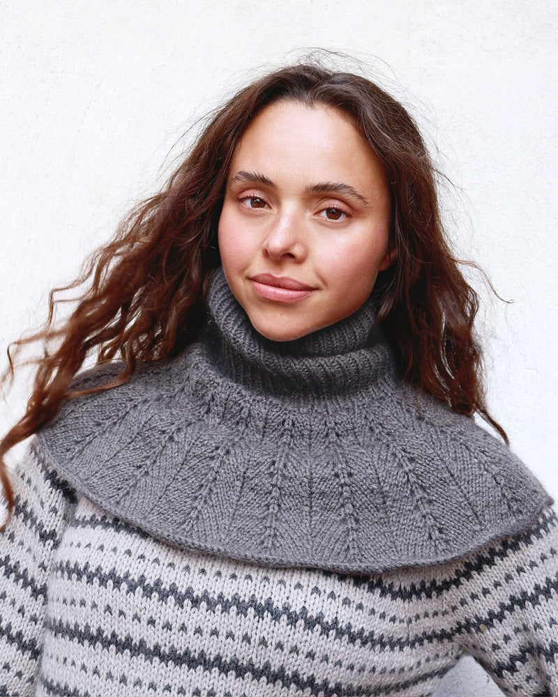 Fern Collar – Strickanleitung & Garnpaket