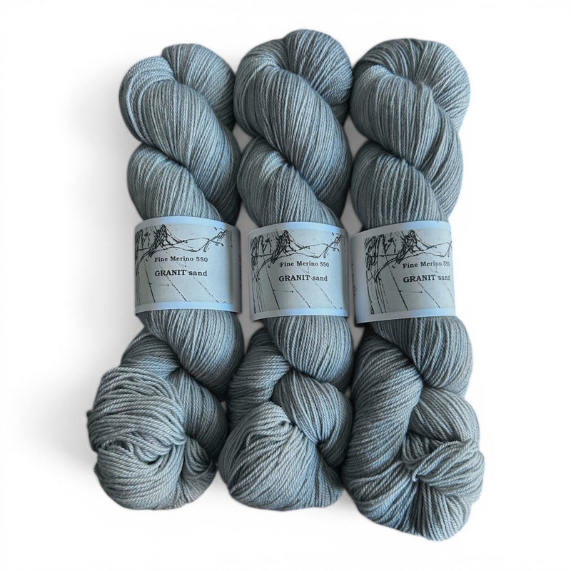 Atelier Franziska Uhl FINE MERINO 550 - BONIFAKTUR - GRANIT sand - Atelier Franziska Uhl FINE MERINO 550