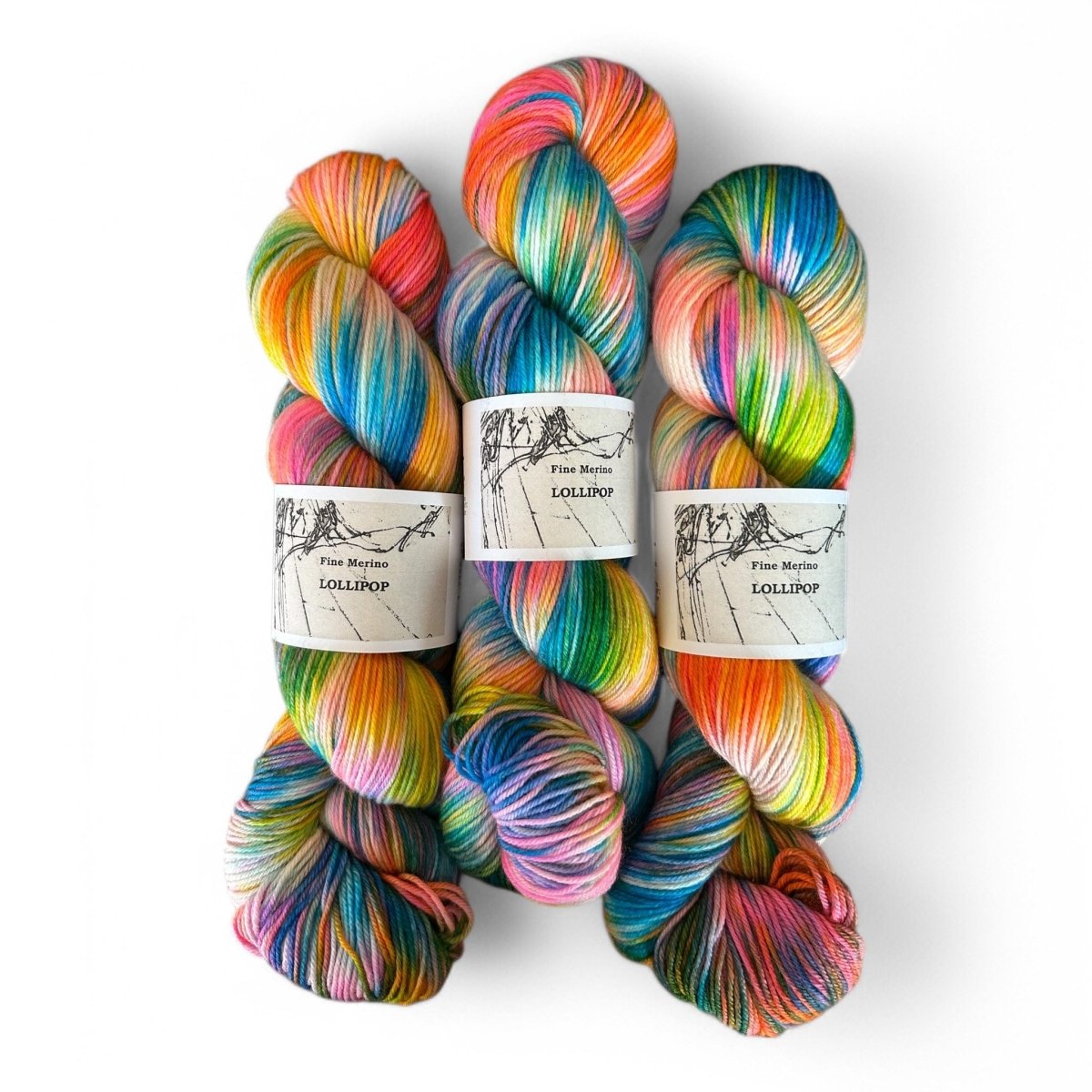 Atelier Franziska Uhl Fine Merino Sock - BONIFAKTUR - Lollipop - Atelier Franziska Uhl Atelier Franziska Uhl Fine Merino Sock Lollipop