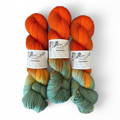 Atelier Franziska Uhl Fine Merino Sock - BONIFAKTUR - Sanddorn - Atelier Franziska Uhl Atelier Franziska Uhl Fine Merino Sock Sanddorn