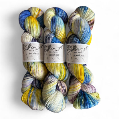 Atelier Franziska Uhl Fine Merino Sock „SOLISTEN“ - BONIFAKTUR - Solist 413 - Atelier Franziska Uhl Atelier Franziska Uhl Fine Merino Sock „SOLISTEN“ Solist 413