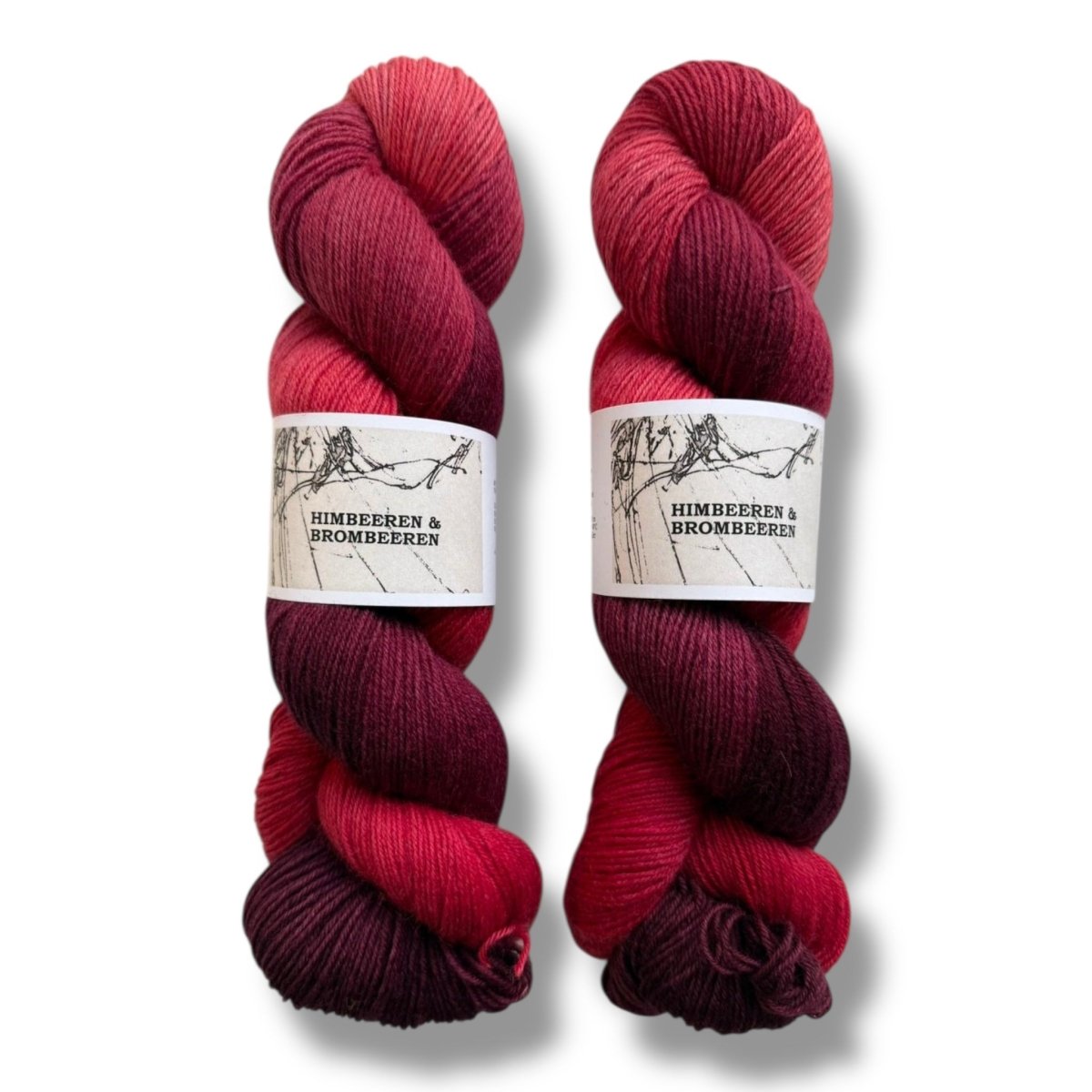 Atelier Franziska Uhl HANDGEFÄRBTE SOCKENWOLLE - TRUE SOCK - BONIFAKTUR - Himbeeren & Brombeeren - Atelier Franziska Uhl HANDGEFÄRBTE SOCKENWOLLE - TRUE SOCK