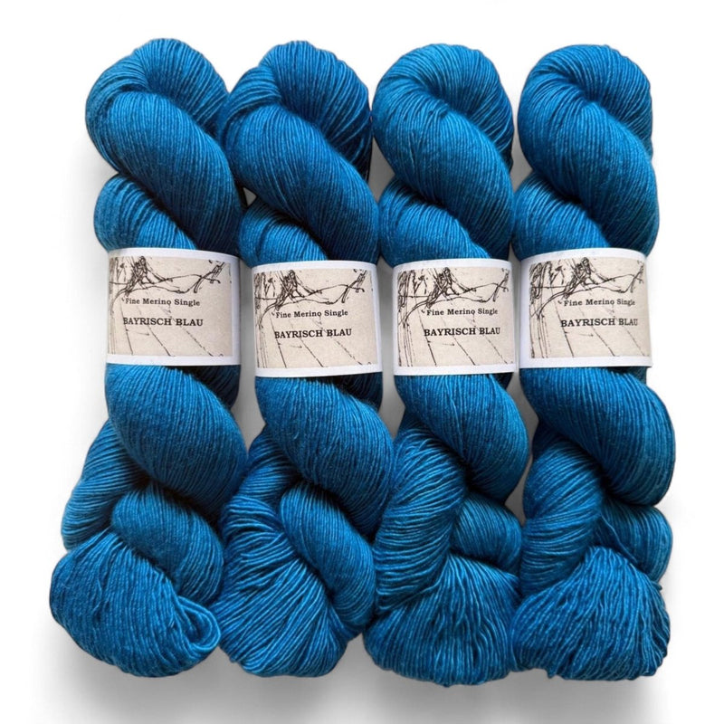 Atelier Franziska Uhl Merino Singles - BONIFAKTUR - Bayrisch Blau - Atelier Franziska Uhl Atelier Franziska Uhl Merino Singles Bayrisch Blau