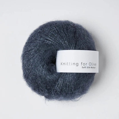 Knitting for Olive Soft Silk Mohair - BONIFAKTUR - Dusty Blue Whale - Knitting for Olive Soft Silk Mohair