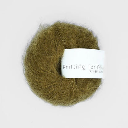 Knitting for Olive SOFT SILK MOHAIR - BONIFAKTUR - Green Ocher - Knitting for Olive SOFT SILK MOHAIR