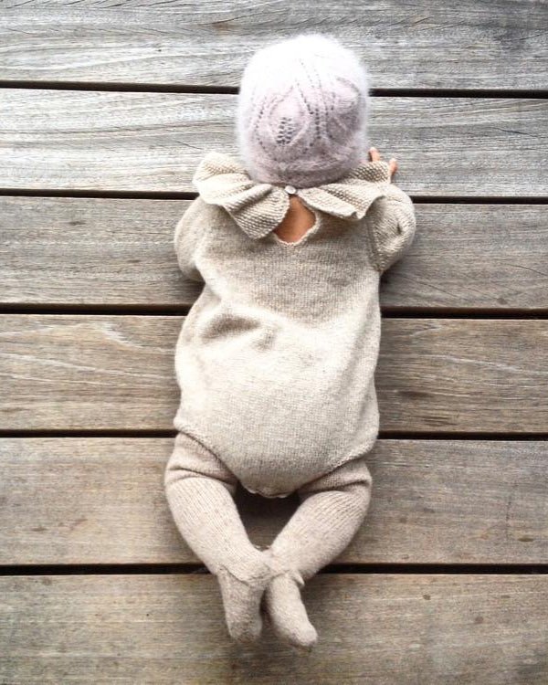 Pearl Romper – Strickanleitung & Garnpaket - BONIFAKTUR - Kleinste -Pearl Romper Baby